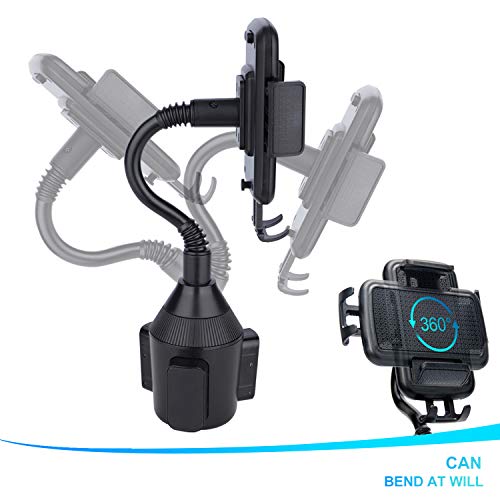 image for LEXSO Cup Holder Phone Mount Universal Adjustable Car Phone Holder Mou