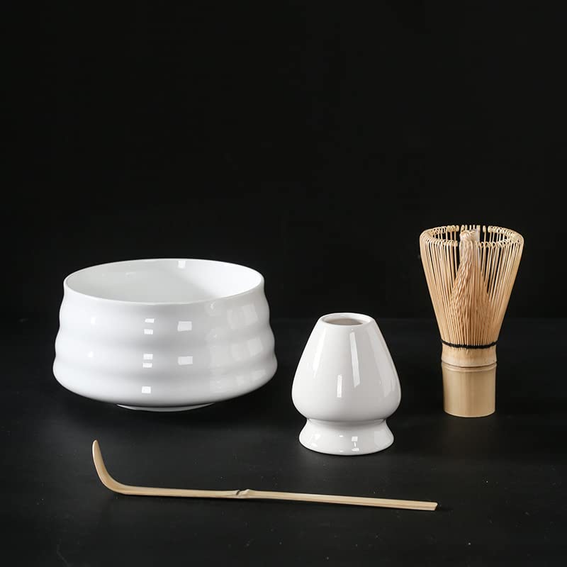 4 Pezzi Set Matcha Giapponese Frusta Cucchiaino Set da tè Negozio di Bevande per Interni Strumenti per la Preparazione del tè Accessori Regali di Compleanno