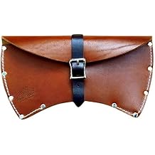 1844 Helko Werk Germany Leather Axe Sheath - Brown Leather, Single Compartment, 36 Inches, Open Top