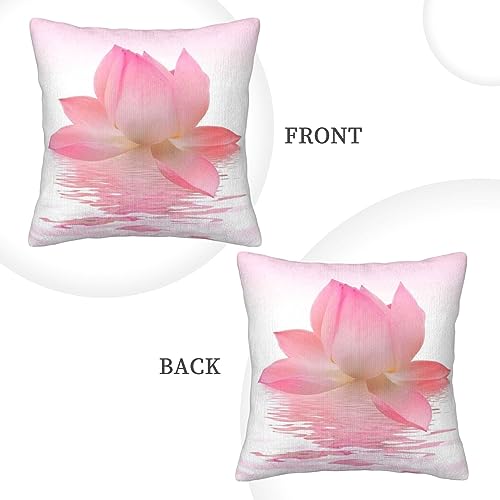 Housse de coussin velours côtelé rose imprimé pour décoration canapé