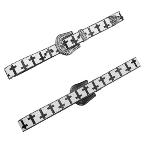 Diamond Belt Women Y2k Belts Therian Goth Streetwear 2000s Punk Vintage Grunge Emo Accessories2