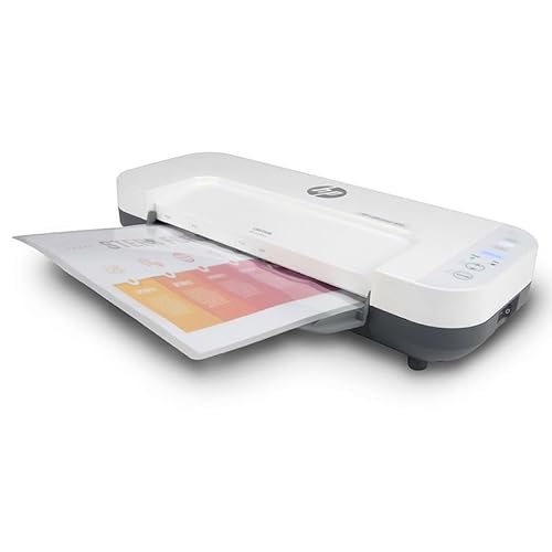 image for Royal HP - Hot & Cold Laminator Machine with 50 Laminating Pouches, 9.