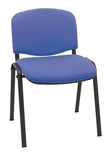 Silla Express ISO Silla Confidente Tapizada, Acero, Azul, 55x53x79 cm