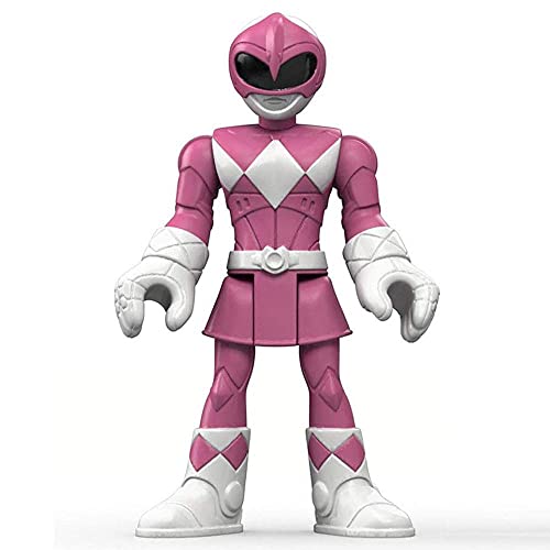 Figurine de rechange articulée Imaginext Pink Ranger et Zord emboîtable DFX60