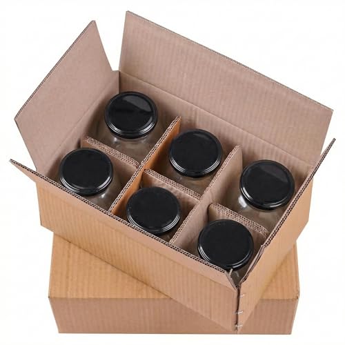 Image of Airtight Glass Jar Containers Kitchen Storage 350ml Glass Jars for Storage Glass Jar for Pickle Tea Dry Fruits Pack of 6