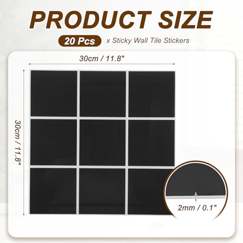 Azulejos 30X30cm de PVC de mármol autoadhesivos para pared de cocina 2