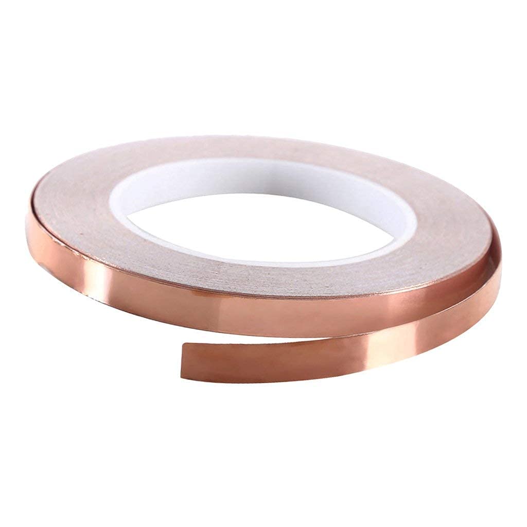 Bilvina Single Sided Copper Foil Adhesive Tape | 25 meter 12 mm width | Pack of 1