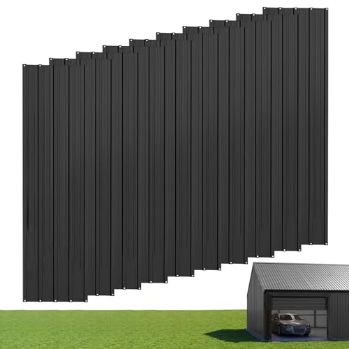 VEVOR Panneaux toiture métal 20pcs 99 pi² acier galvanisé gris