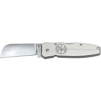 Vista 1 de Klein Tools 44007, cuchillo plegable ligero, mango de aluminio anodizado