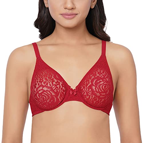 Image of Wacoal Women's Halo Lace | Non Padded | Wired |Full Cup| Bridal Wear | Plus Size | Lace Bra