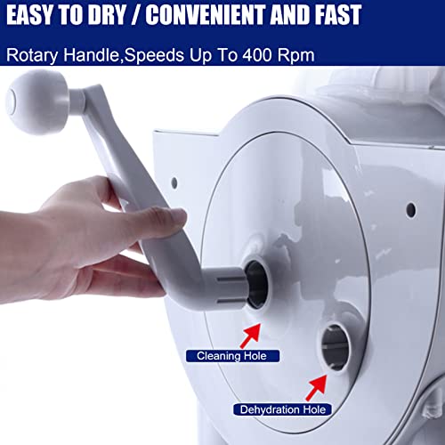 Mini handmatige wasmachine niet-elektrische droger, draagbare kleding ondergoed sok wasmachine compacte hand aangedreven was spinner, Voor campers/Camping/Reizen/Noodgevallen - Afbeelding 4