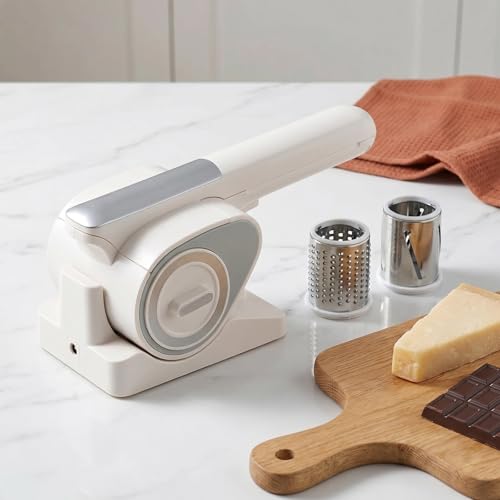 Rallador eléctrico recargable Novastra con 2 tambores