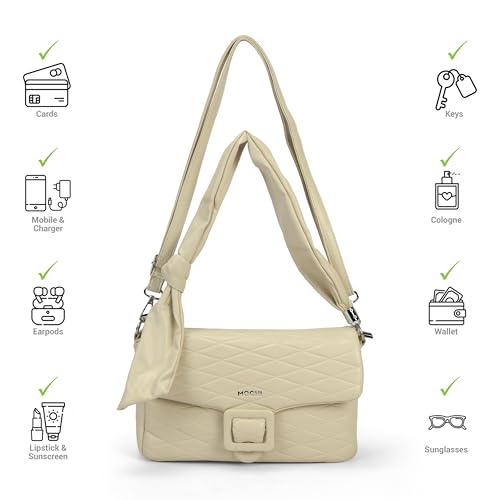 Image of Mochi Women Casual PU Soft Body Magnet closure Quilted Shoulder Bag