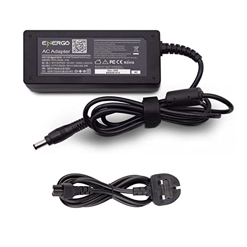 Wikiparts* New 19V 3.42A ENERGO Brand Power Adapter Replacement for FUJITSU Model A11-065N5A 19V 3.42A Laptop 65W Charger with UK Power Cord