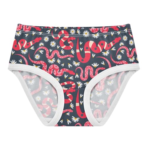 Little Girl Underwear Toddler Panties Kids Undies Snake Soft Cotton Briefs 2T-8Y
