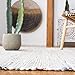 SAFAVIEH Rag Rug Collection Area Rug - 8' x 10', Ivory & Multi, Handmade Boho Stripe Cotton, Ideal for High Traffic Areas in Living Room, Bedroom (RAR121G)