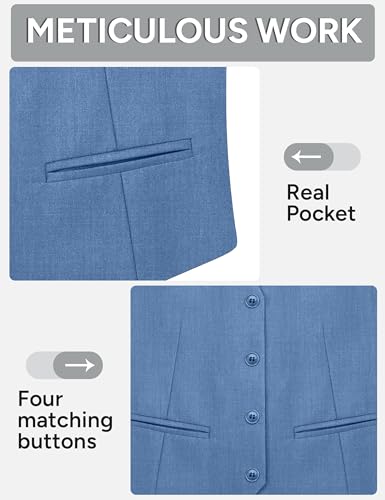 Image of Boy's 4 Button Formal Suit Vest with Tie