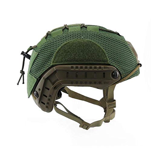 Armorwerx Helmüberzug aus Netzstoff für Sturzhelme und Kampfhelme (grün, groß) Cover