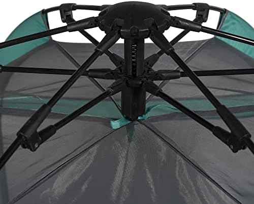 Klassy Foldable Play Tent - Safe, Large and Lightweight for Indoor & Outdoor with Shade Cover and 100% Mosquito Protection net (Turquoise) 5 41aVkk+3cIL. AC