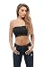 Lace Bandeau with Lining (L, Black)