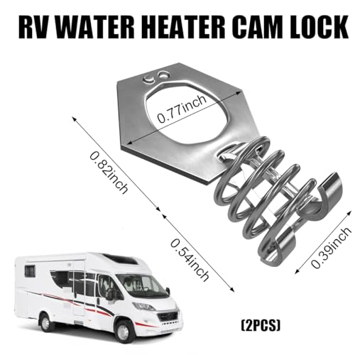 image for Yourkar 2 PCS RV Water Heater Cam Lock, Stainless Steel RV Water Heate