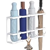 Schirmständer zur Wandmontage, 4 Fächer, Metallständer für Regenschirme, Gehstock-Behälter, Haushaltsbedarf, platzsparender Organizer für Familientüren