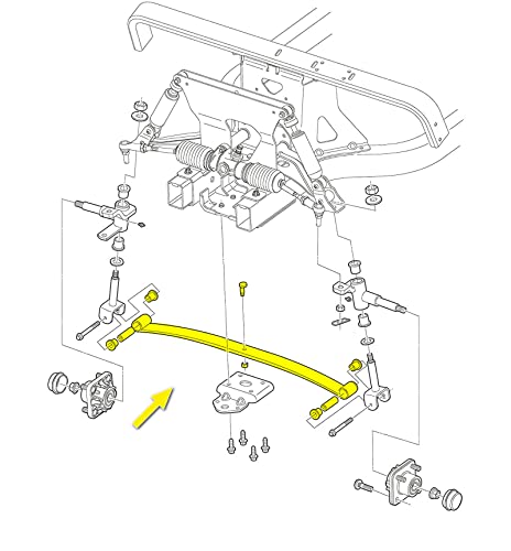 Drive-Up Heavy Duty,Front Leaf Spring For Club Car Ds & Precedent Golf Carts,103628801 #TOP5