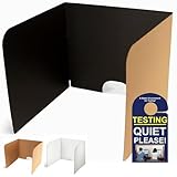 X-tra Large & Sturdy Premium Testing Privacy Shields - No Microplastics - 24' Tall/20-Pack/Black - Other Sizes/Colors Available - 5 Star - Millions Sold Since 2003 - USA-Made Privacy Shields