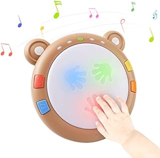 tumama Baby Musical Electronic Toys,Early Educational Babies Light up Drum Baby Musical Instruments Sensory Baby Toy Musical Toys Gift for Infants,Toddlers,Boys,Girls, 18 Months&Up