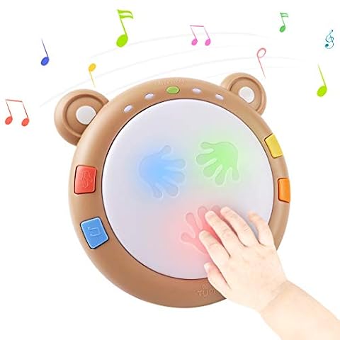 TUMAMA Zabawka muzyczna dla niemowląt, bęben muzyczny, zabawka interaktywna prezent, gry elektroniczne dla dzieci, zabawki dla dzieci, wczesne zabawki edukacyjne, instrumenty muzyczne dla dzieci