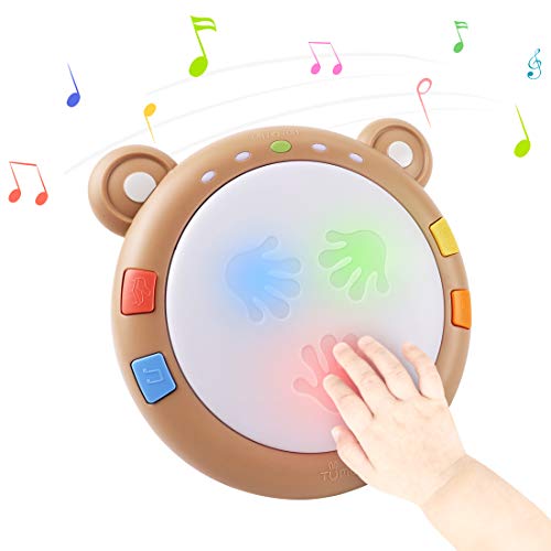TUMAMA Baby Musical Elektronisches Spielzeug,Baby Musik Trommel Musikinstrumente sensorisches Spielzeug Musikspielzeug Geschenk für Kleinkinder, Jungen,Mädchen, 6-12 Monate und up