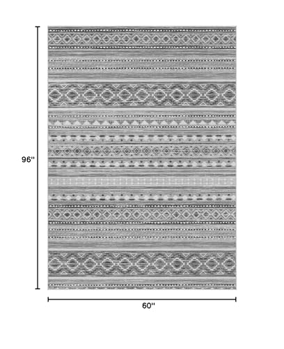 Image of cotiled Boho 5x8 Area Rugs for Living Room: Soft Moroccan Washable Rug