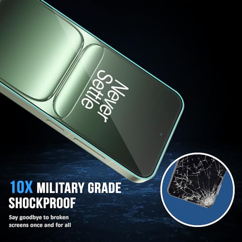 Image of ArmourPro Military-Grade Tempered Glass for OnePlus 13s - 9H Anti Scratch, Edge-to-Edge Coverage, HD Clarity, Smooth Touch, Case Friendly, Easy Installation Kit with Cable Protector