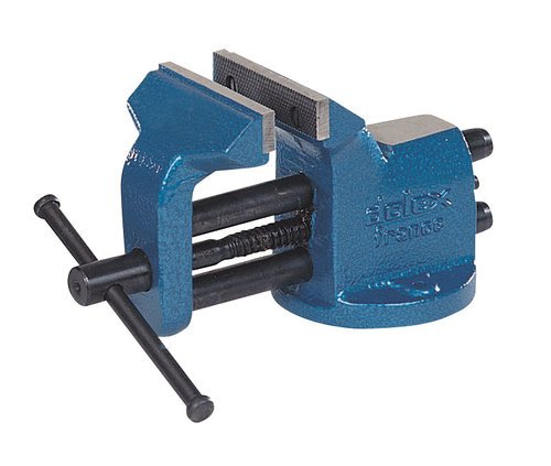 Etau établi professionnel double-guidage base fixe 90/135