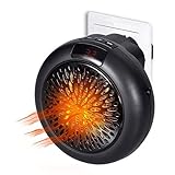 DNPOOK Insta Heater - Mini PTC Estufa Calefactor Eléctrico Portátil Calentador de Ventilador para Uso...