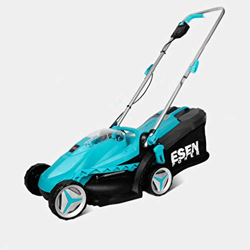 Cordless Hand Mower/Electric Weeder / 28V Lithium Battery Lawn Mower/Blue (Size : One electric one charge (28V 2ah))