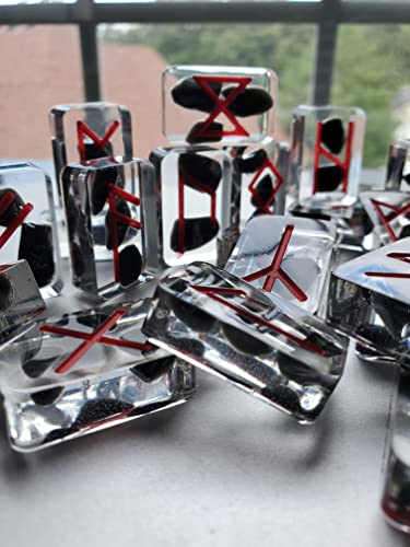 Piedras Rúnicas de Resina con Ónix Negro miniatura 3