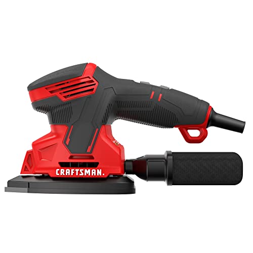 Craftsman Detail Sander, Corded Mouse Sander for Woodworking, Includes 2 Attachments, Sandpaper Sheets and Dust Bag (CMEW210) by CRAFTSMAN - Used condition - Image 8