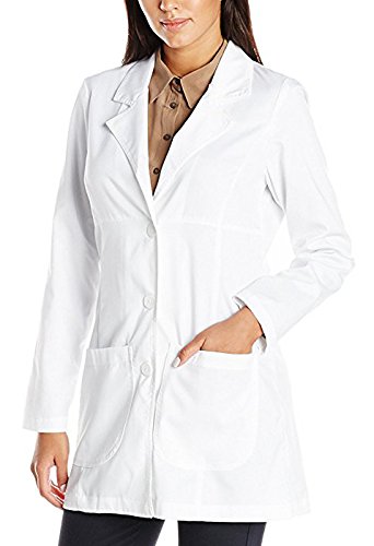 BSF UniformsWomen's White Polycotton Full Sleeves Small Size Lab Coat for Chemistry Lab Students: Ideal for Doctors, Surgeons, Nurses, Hospital Staff Etc
