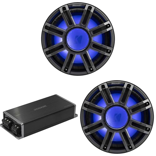 Kicker Marine KPX500.1 Powersports Amp & (2) 12
