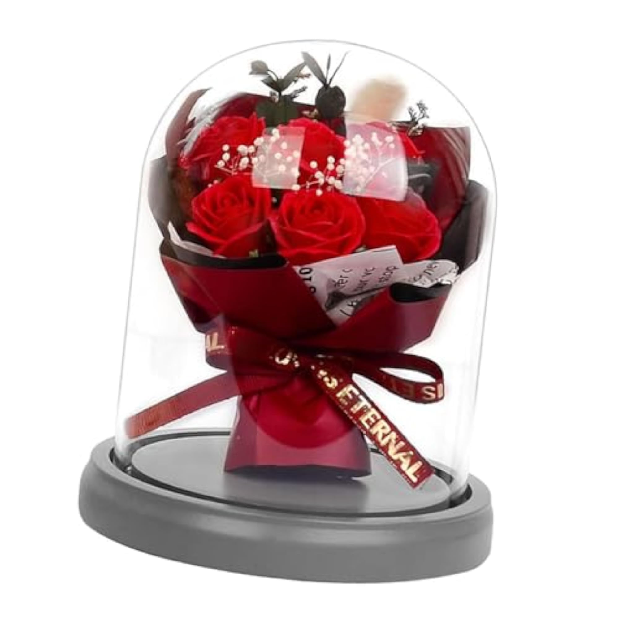 Preserved Rose Flower Soap for Anniversary, Unique Gift