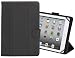 Rivacase 3137 Universal 10 Inch Tablet Cover Case with Camera Access, Smart, Protective, Black Vegan Leather
