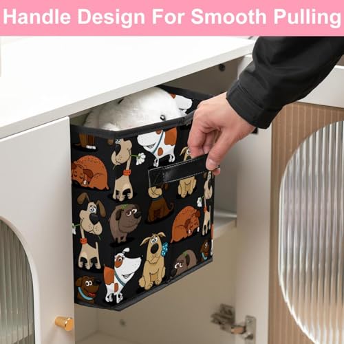 Boîte de rangement pliable en tissu pour chambre et dressing - 7
