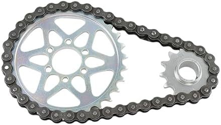 Drive Sprocket Chain Combo,Gear Chain Set for Surron Light Bee X,Segway X160/260,420 Chain 30 13 Tooth Rear Front Sprocket,Chain Sprocket Conversion Kit for Modified Dirt Bike and Replacement