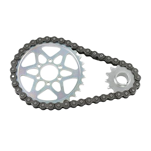 Image of Drive Sprocket Chain Combo,Gear Chain Set for Surron Light Bee X,Segway X160 /260,420 Chain 30 13 Tooth Rear Front Sprocket,Chain Sprocket Conversion Kit for Modified Dirt Bike and Replacement