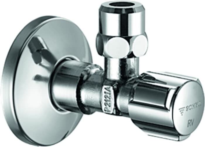 Schell Comfort regulating Angle Valve 1/2 Inch Chrome with Double 52760699 ASAG, backflow Preventer