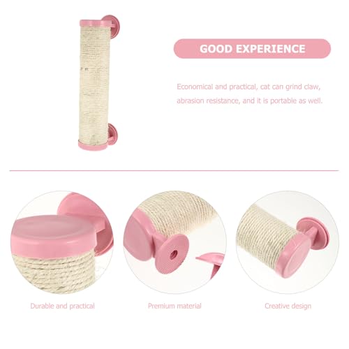 Polo rascador para gato Lurrose de plástico y sisal miniatura 7