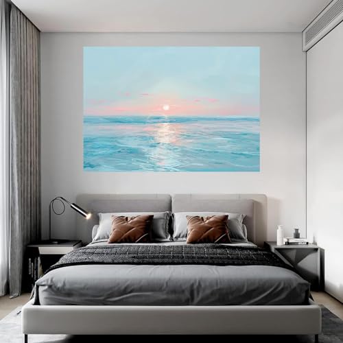 Tableau paysage marin abstrait 60x80cm WODJEM - 4