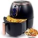 Friteuse Sans Huile 4L, Air fryer en Acier Inoxydable 8-en-1, Écran LCD Numérique, Friteuse à Air professionnelle Chaud avec Écran Tactile LCD cuve Amovible famille, 1500W