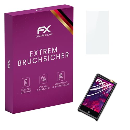 atFoliX Plastic Glass Protective Film compatible with Cayin N8ii Glass Protector, 9H Hybrid-Glass FX Screen Protector